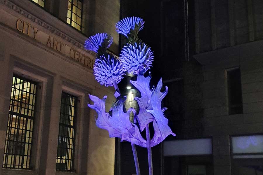 Thistle Sculpture, Edinburgh